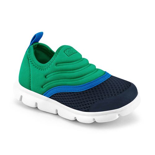 Tênis Infantil Masculino Bibi Energy Baby New II Verde com Azul 1107219