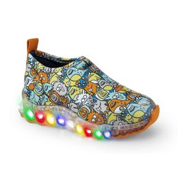 Tênis Infantil de Luz Masculino Bibi Roller Celebration Estampado Monsters 1079201