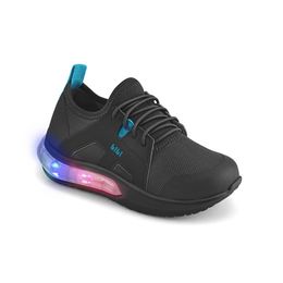 Tênis Infantil de Luz Masculino Preto com Elástico Bibi Space Wave 3.0
