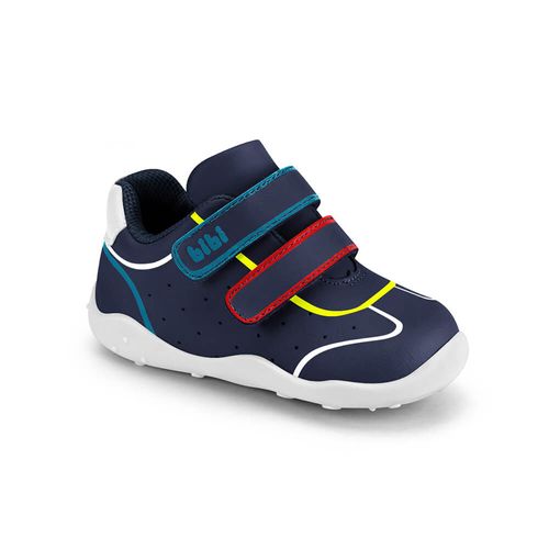 Tênis Infantil Bibi Casual Azul de Couro Fisioflex 4.0 II