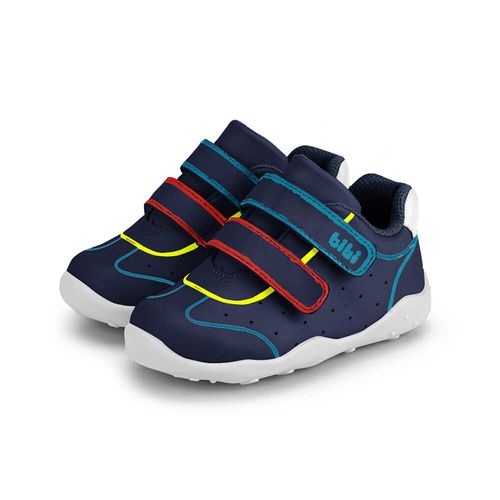 Tênis Infantil Bibi Casual Azul de Couro Fisioflex 4.0 II