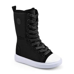 Bota Infantil Bibi Cano Médio Preta Glam