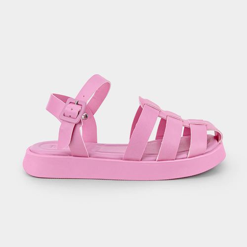 Sandália Infantil Bibi Plataforma Rosa Flamingo