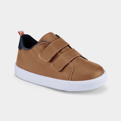 Tênis Infantil de Couro Bibi Marrom Agility Mini II