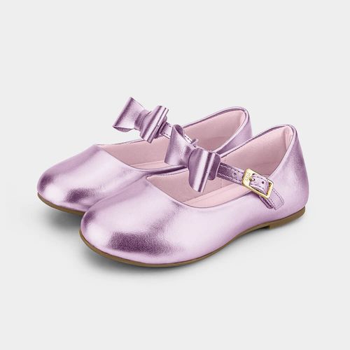 Sapatilha Infantil Bibi Ballerina Mini Rosa com Laço
