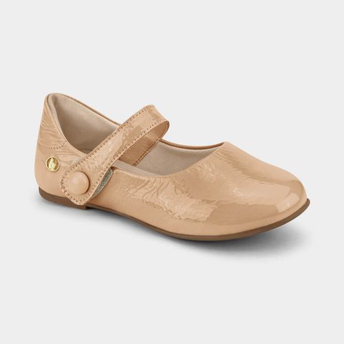 Sapatilha Infantil Bibi Ballerina Kids Nude de Verniz