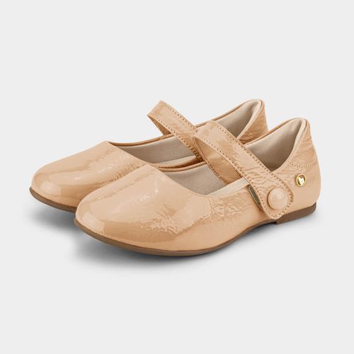 Sapatilha Infantil Bibi Ballerina Kids Nude de Verniz