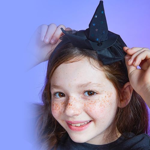 Tiara Infantil Bibi Preta de Halloween 855743