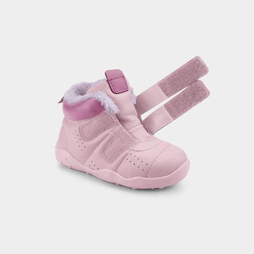 Abotinado Infantil Bibi Fisioflex Originals Rosa com Pelinho