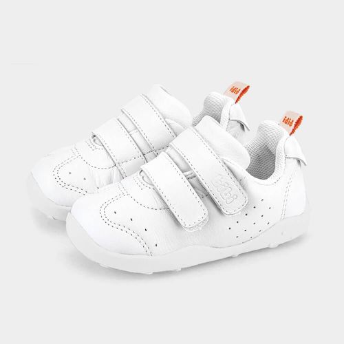 Tênis Infantil Bibi Fisioflex Originals Branco de Couro