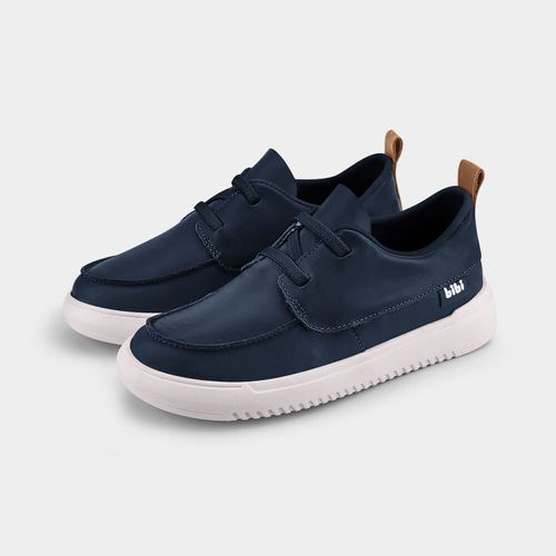 Tênis Infantil Bibi New Way Azul de Couro