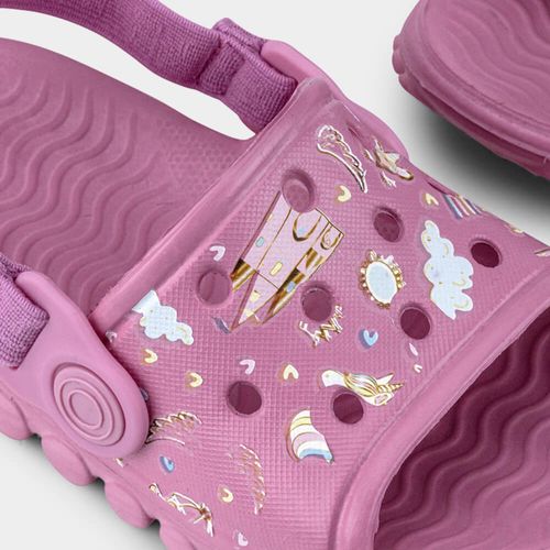 Chinelo Infantil Bibi Sun Slide Rosa de Unicórnio