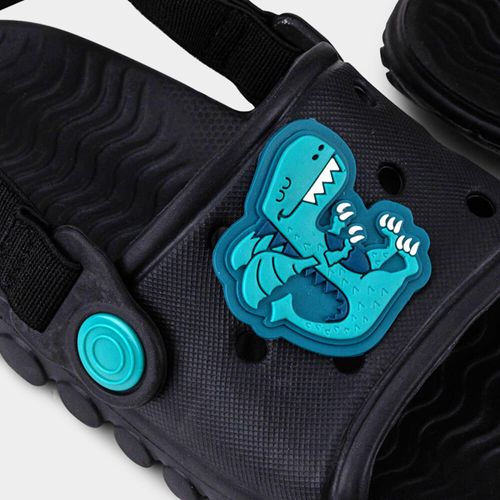 Chinelo Infantil Bibi Sun Slide Preto de Dragossauro