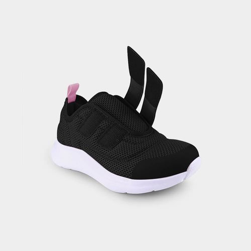 Tênis Infantil Action Preto e Branco com Tiras