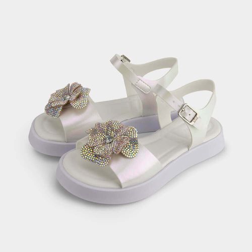 Sandália Infantil Bibi Plataforma Branca