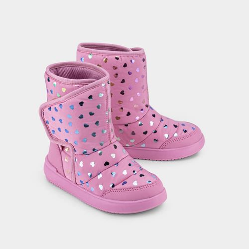 Bota Infantil Bibi Urban Basic Drop Rosa de Coração