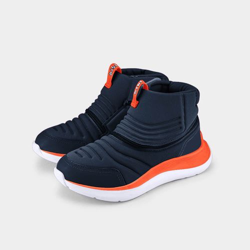 Bota Infantil Bibi Para Todos Azul e Laranja