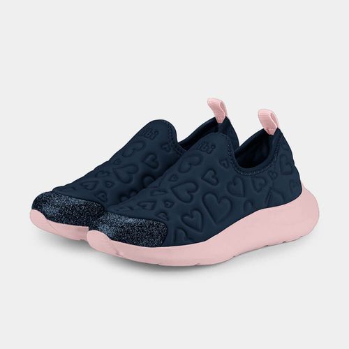 Tênis Infantil Bibi Action Azul Marinho de Coração