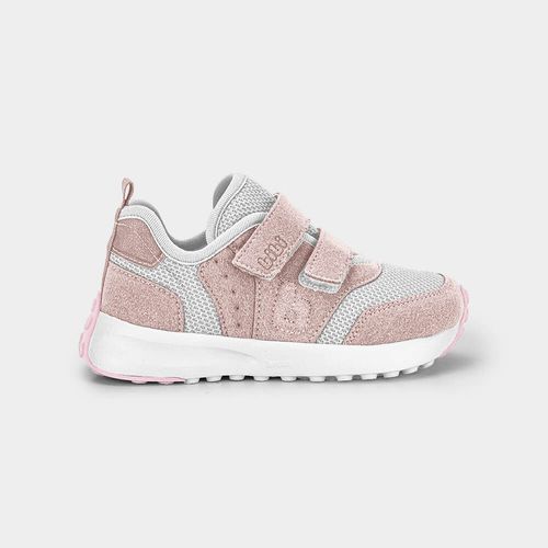 Tênis Infantil Bibi Jogging Rosa com Branco