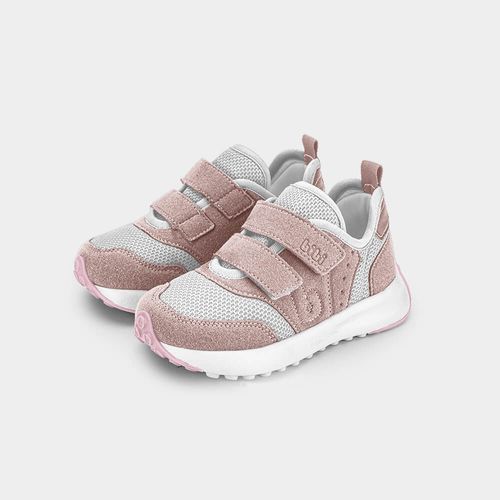 Tênis Infantil Bibi Jogging Rosa com Branco