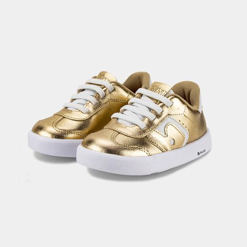 Tênis Infantil Bibi Agility Mini II Dourado com Branco