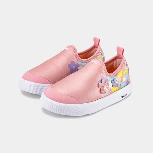 Tênis Infantil Bibi Agility Mini II Rosa com Flores