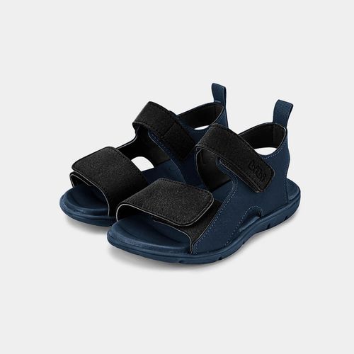 Sandália Infantil Bibi Basic Sandals Kids Azul Marinho com Preto