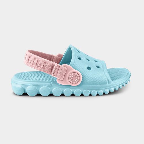 Chinelo Infantil Bibi Sun Slide Azul e Rosa