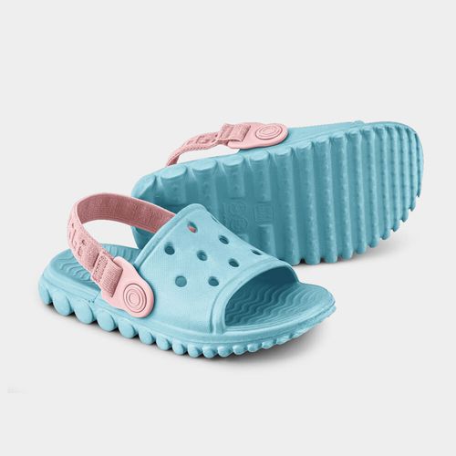 Chinelo Infantil Bibi Sun Slide Azul e Rosa