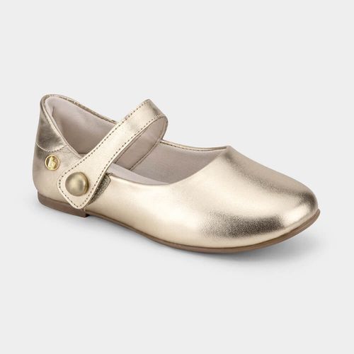 Sapatilha Infantil Bibi Ballerina Basic Dourada