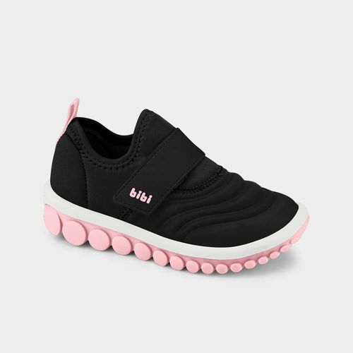 Tênis Infantil Bibi Roller 2.0 Preto com Rosa