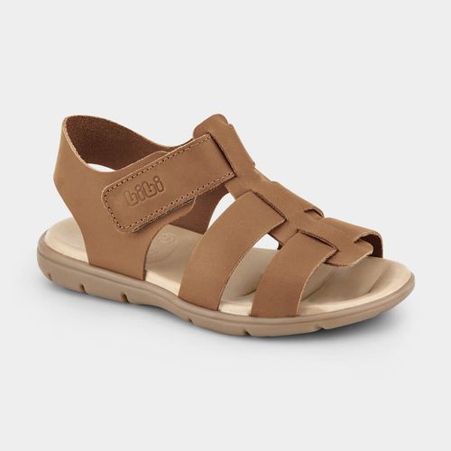 Sandália Infantil Bibi Basic Sandals Kids Marrom de Tiras