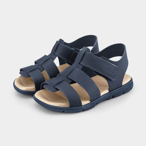 Sandália Infantil Bibi Basic Sandals Kids Azul de Tiras