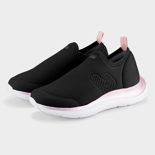 Tênis Infantil Bibi Action Preto com Rosa
