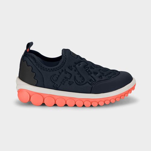 Tênis Infantil Bibi Roller 2.0 Azul Marinho e Fire de Dino