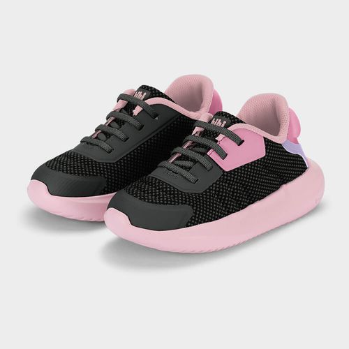 Tênis Infantil Bibi Flash Preto com Rosa