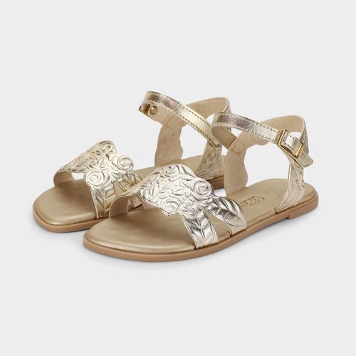 Sandália Infantil Bibi Shine Kids Dourada