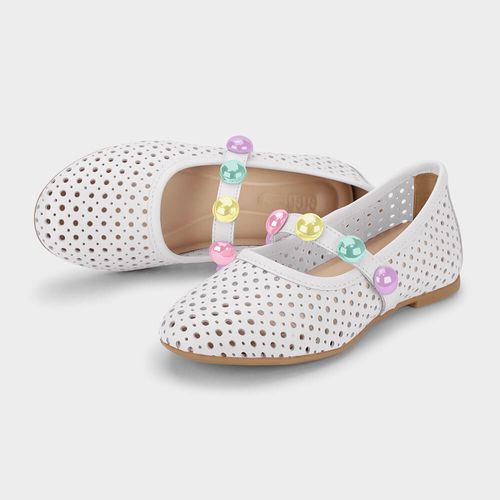 Sapatilha Infantil Bibi Ballerina Basic Branca 1238048
