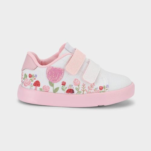 Tênis Infantil Bibi Agility Mini II Branca e Rosa