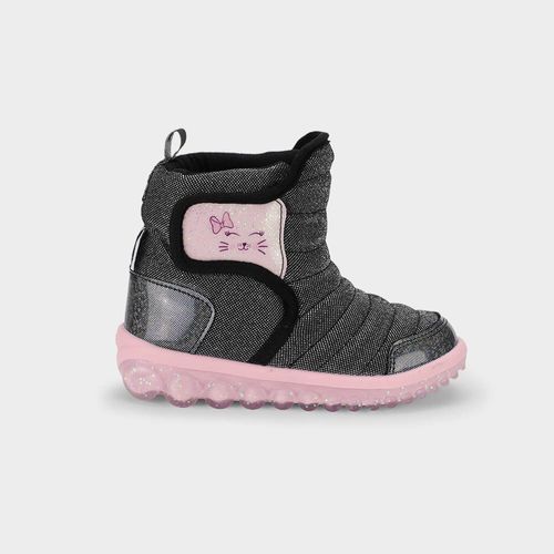 Bota Infantil Bibi Roller 2.0 Preta de Gatinho