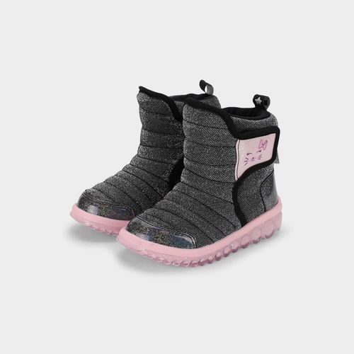 Bota Infantil Bibi Roller 2.0 Preta de Gatinho