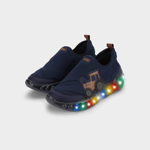 Tênis Infantil de Luz Bibi Roller Celebration 3.0 Azul de Trator