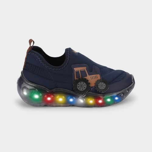 Tênis Infantil de Luz Bibi Roller Celebration 3.0 Azul de Trator