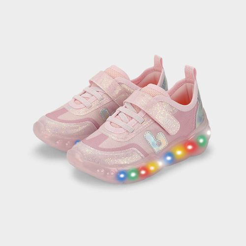 Tênis Infantil de Luz Bibi Roller Celebration 3.0 Rosa