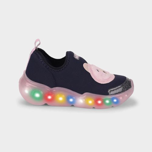 Tênis Infantil de Luz Bibi Roller Celebration 3.0 Rosa de Urso