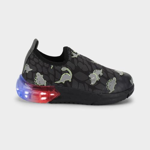 Tênis Infantil Bibi Space Preto de Dino