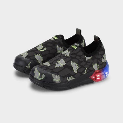 Tênis Infantil Bibi Space Preto de Dino
