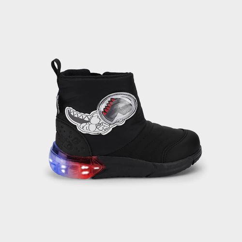 Bota Infantil Bibi Space Preta de Dino