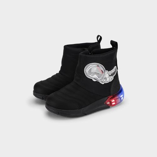 Bota Infantil Bibi Space Preta de Dino