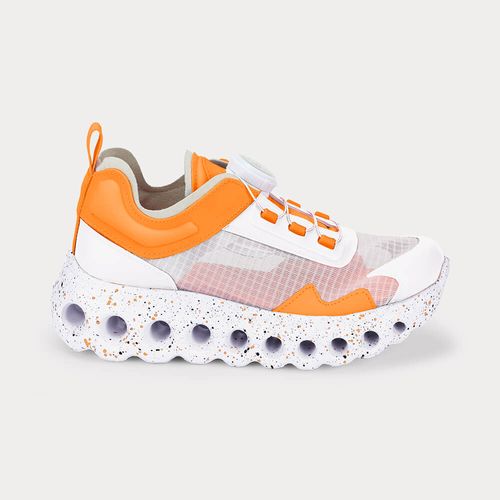 Tênis Infantil Bibi Roller Sport Branco com Laranja